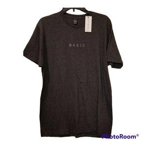 Ady Bellle Women's Gray Graphic Short Sleeve T-Shirt "Basic" Size Large